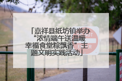 嘉祥县纸坊镇举办“浓情端午送温暖 幸福食堂粽飘香”主题文明实践活动