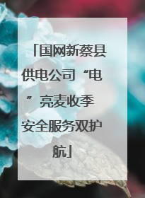 国网新蔡县供电公司“电”亮麦收季 安全服务双护航