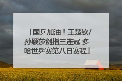 国乒加油！王楚钦/孙颖莎剑指三连冠 多哈世乒赛第八日赛程
