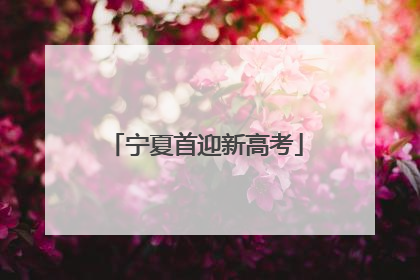 宁夏首迎新高考