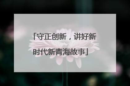 守正创新，讲好新时代新青海故事
