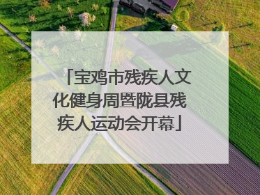 宝鸡市残疾人文化健身周暨陇县残疾人运动会开幕