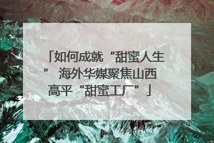 如何成就“甜蜜人生” 海外华媒聚焦山西高平“甜蜜工厂”