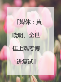 媒体：黄晓明、金世佳上戏考博进复试