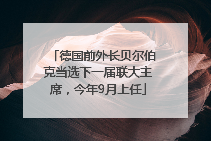 德国前外长贝尔伯克当选下一届联大主席，今年9月上任