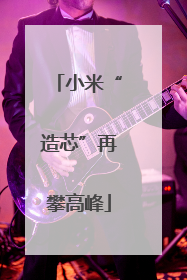 小米“造芯”再攀高峰
