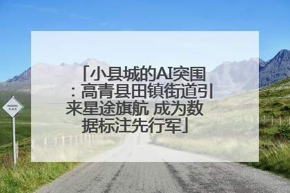 小县城的AI突围：高青县田镇街道引来星途旗航 成为数据标注先行军