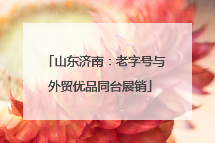 山东济南：老字号与外贸优品同台展销