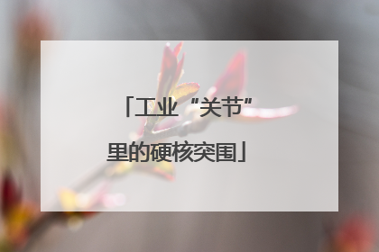 工业“关节”里的硬核突围