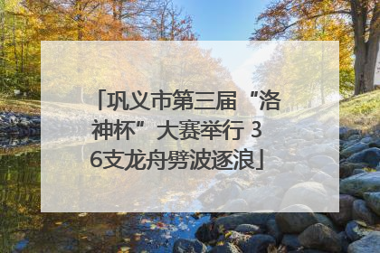巩义市第三届“洛神杯”大赛举行 36支龙舟劈波逐浪