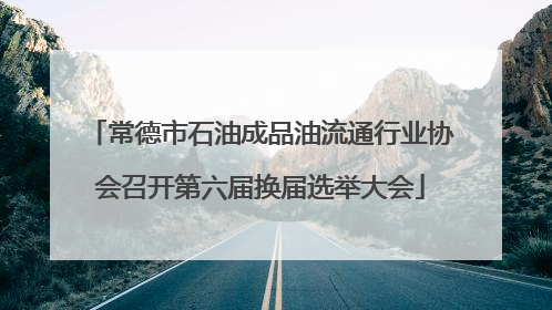 常德市石油成品油流通行业协会召开第六届换届选举大会