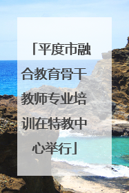 平度市融合教育骨干教师专业培训在特教中心举行