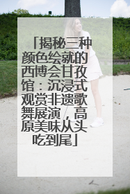 揭秘三种颜色绘就的西博会甘孜馆：沉浸式观赏非遗歌舞展演，高原美味从头吃到尾