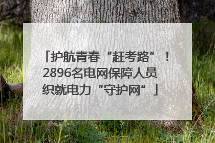 护航青春“赶考路”！2896名电网保障人员织就电力“守护网”