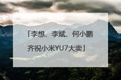 李想、李斌、何小鹏齐祝小米YU7大卖