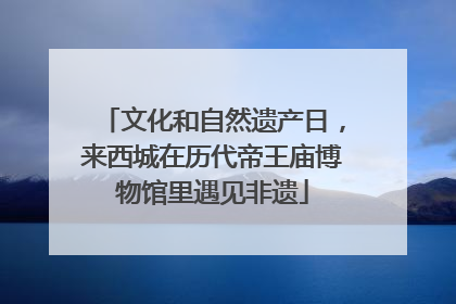 文化和自然遗产日，来西城在历代帝王庙博物馆里遇见非遗