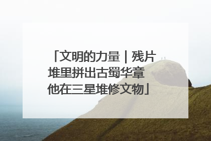 文明的力量｜残片堆里拼出古蜀华章 他在三星堆修文物