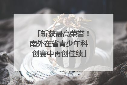 斩获最高荣誉！南外在省青少年科创赛中再创佳绩