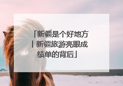 新疆是个好地方丨新疆旅游亮眼成绩单的背后