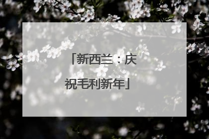 新西兰：庆祝毛利新年