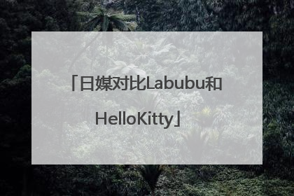 日媒对比Labubu和HelloKitty