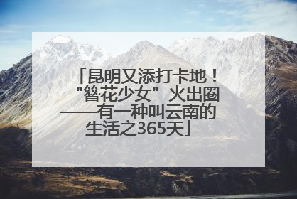 昆明又添打卡地！“簪花少女”火出圈——有一种叫云南的生活之365天