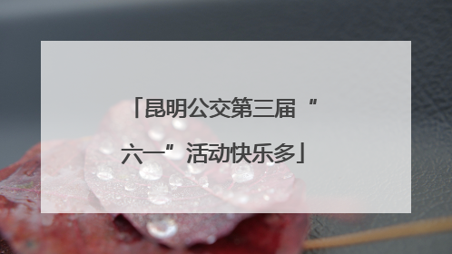 昆明公交第三届“六一”活动快乐多