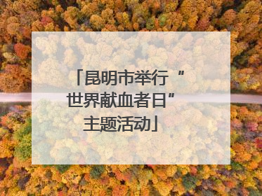 昆明市举行“世界献血者日”主题活动