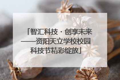 智汇科技・创享未来——资阳天立学校校园科技节精彩绽放