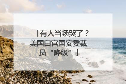 有人当场哭了？美国白宫国安委裁员“降级”