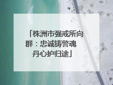 株洲市强戒所向群：忠诚铸警魂 丹心护归途