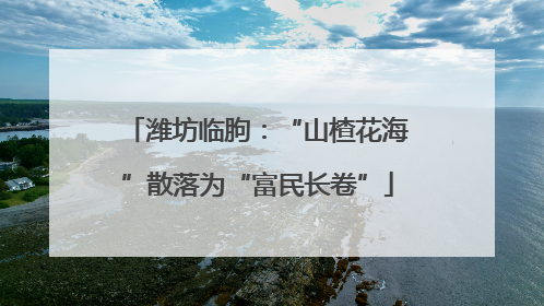 潍坊临朐：“山楂花海”散落为“富民长卷”