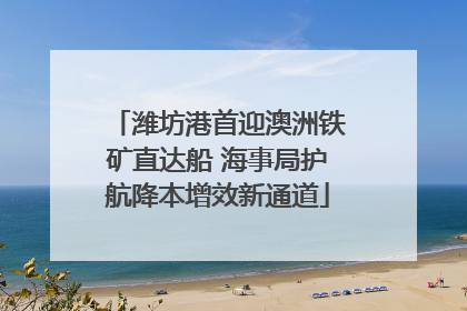 潍坊港首迎澳洲铁矿直达船 海事局护航降本增效新通道