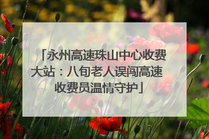 永州高速珠山中心收费大站：八旬老人误闯高速 收费员温情守护