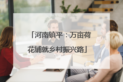 河南镇平：万亩荷花铺就乡村振兴路