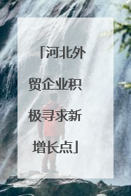 河北外贸企业积极寻求新增长点