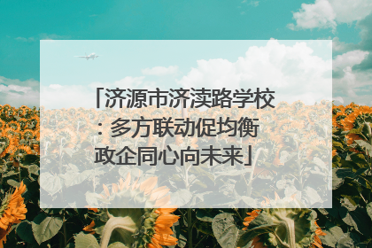 济源市济渎路学校：多方联动促均衡 政企同心向未来