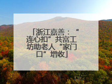 浙江嘉善：“连心扣”共富工坊助老人“家门口”增收