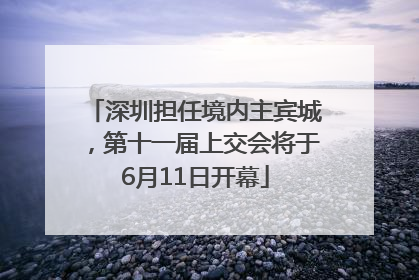 深圳担任境内主宾城，第十一届上交会将于6月11日开幕