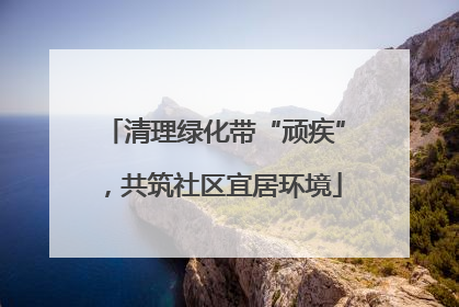 清理绿化带“顽疾”，共筑社区宜居环境