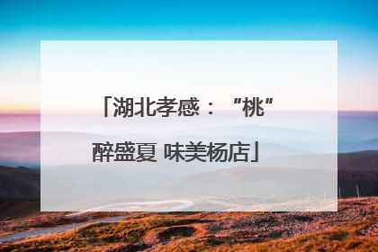 湖北孝感：“桃”醉盛夏 味美杨店