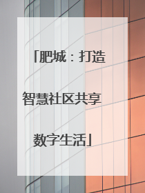 肥城：打造智慧社区共享数字生活