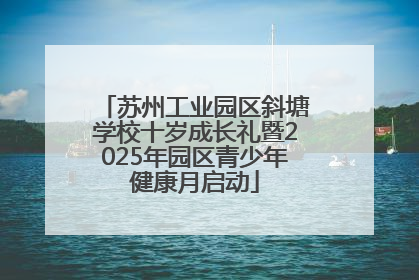 苏州工业园区斜塘学校十岁成长礼暨2025年园区青少年健康月启动