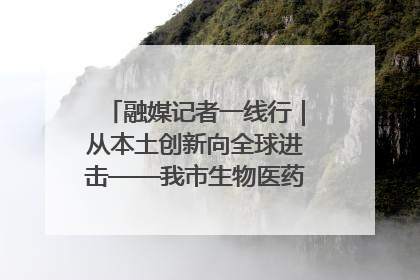 融媒记者一线行｜从本土创新向全球进击——我市生物医药产业破茧突围
