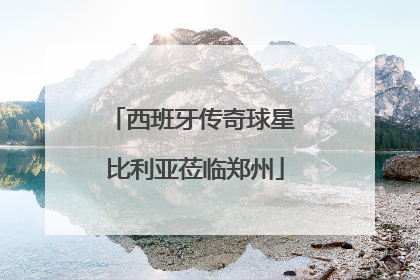 西班牙传奇球星 比利亚莅临郑州