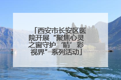西安市长安区医院开展“聚焦心灵之窗守护‘睛’彩视界”系列活动