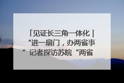 见证长三角一体化｜“进一扇门，办两省事”记者探访苏皖“两省一街”警务室