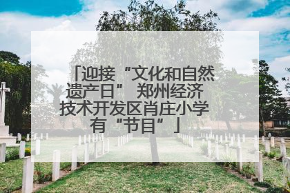迎接“文化和自然遗产日” 郑州经济技术开发区肖庄小学有“节目”