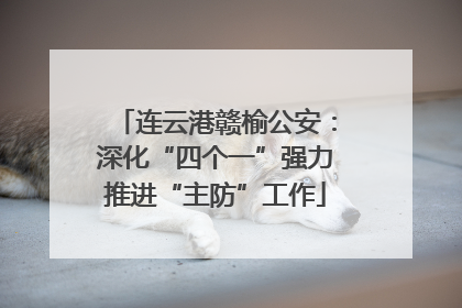 连云港赣榆公安：深化“四个一”强力推进“主防”工作