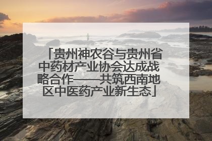 贵州神农谷与贵州省中药材产业协会达成战略合作——共筑西南地区中医药产业新生态